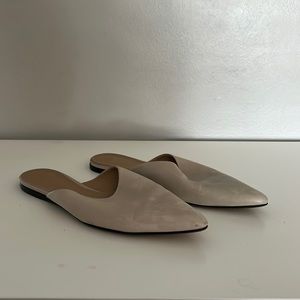 The Row leather mules